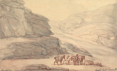 Tal der Steine, Lynton, Devon von Thomas Rowlandson